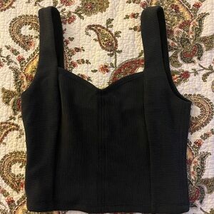 Lululemon Black Ribbed Tank Top